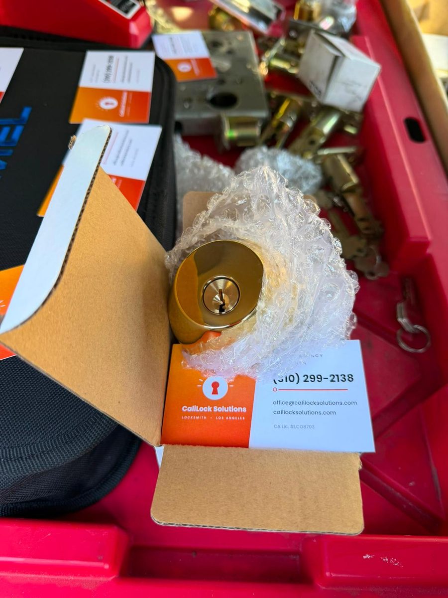 New brass lock cylinder