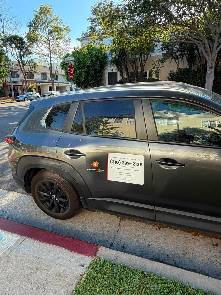 CaliLock Solutions service vehicle in Beverly Hills